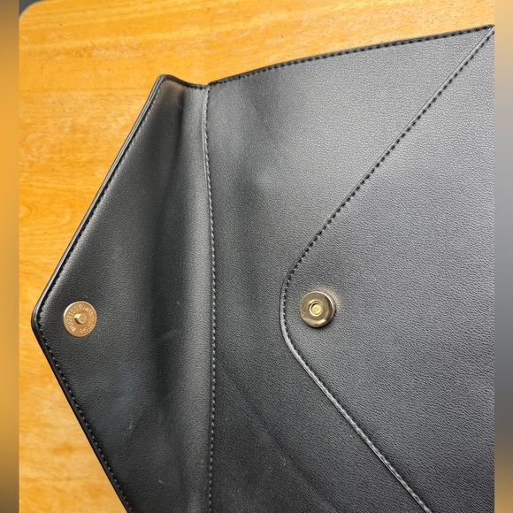 Guess Black Leather Clutch with Tassel - Picture 3 of 9